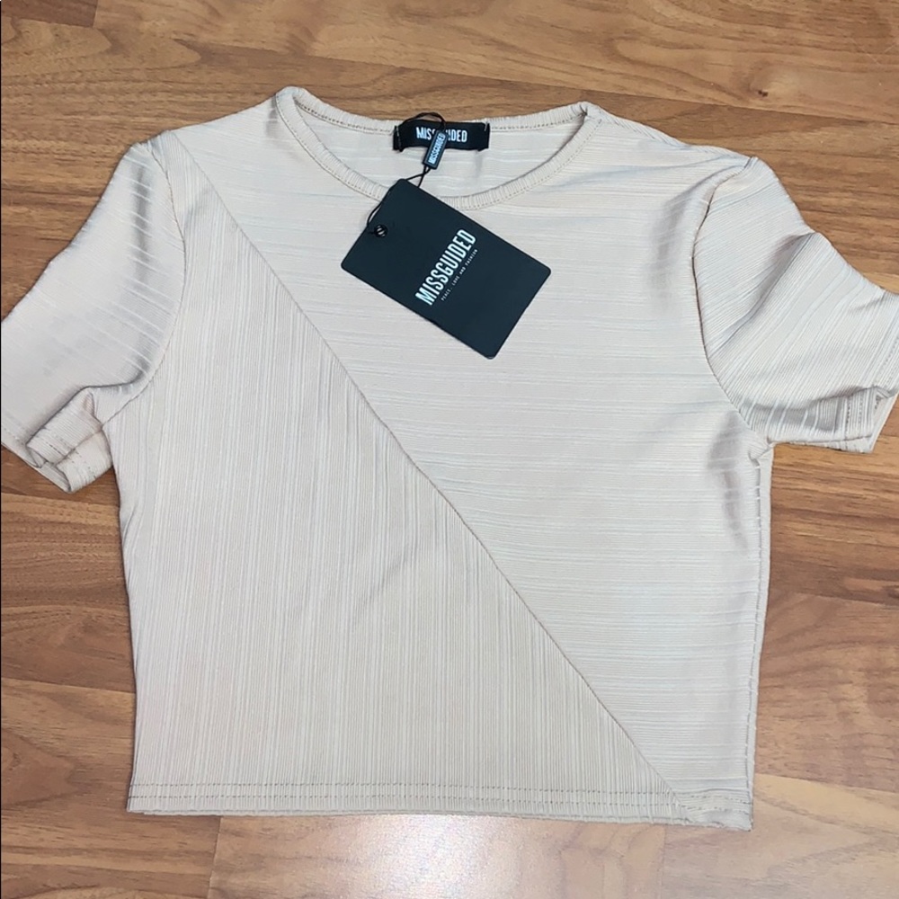 NWT Missguided Ribbed Crop Top